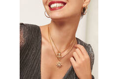  Pop Charms - Necklace - Silver / 14kt GP - 46-50 cm